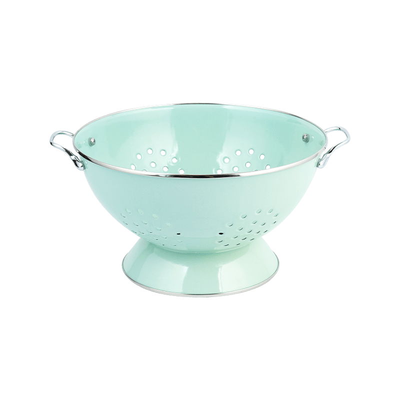 Винтажная эмалевая корзина фруктов