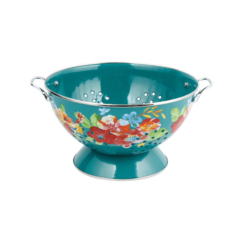 Винтажная эмалевая корзина фруктов