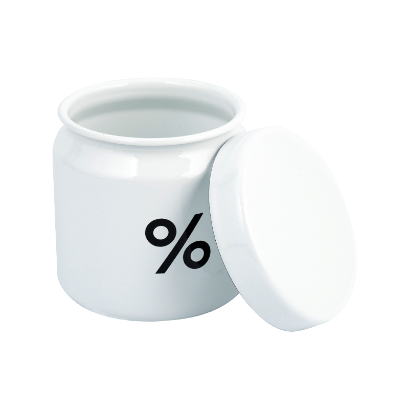 Эмалевая кофейная банка