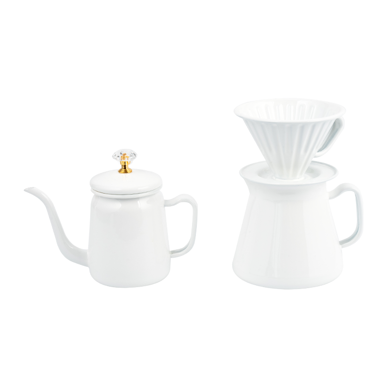 Эмалевой кофейный комплект Эмалевой кофейный комплект